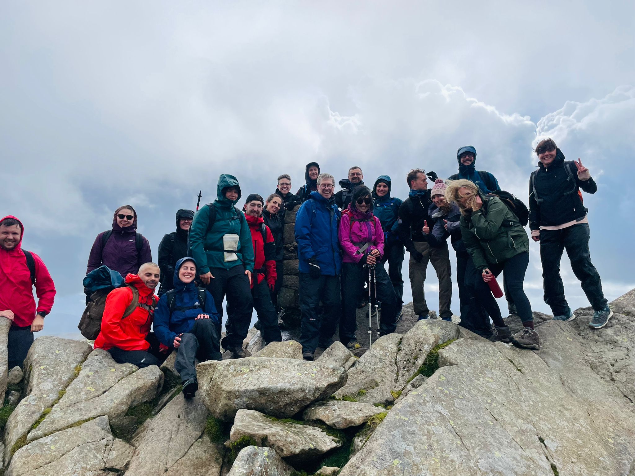 Group summit celebration